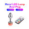 Metal Led Lamp Anal Plug Discoloration Remote Control Butt Plug